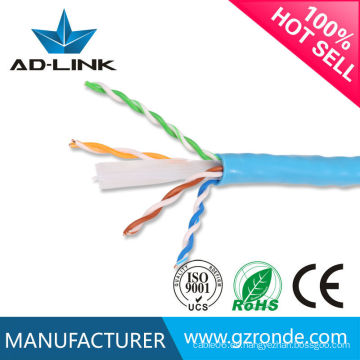 Cable de red 24awg / cables UTP Cat 6 cable de red / cable desnudo